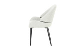 PEKIN - Lot de 2 chaises de séjour Beige 