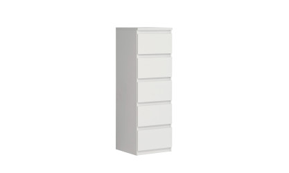 CHILI - Commode 5 tiroirs blanc L41 