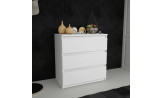 CHILI - Commode 3 tiroirs blanc 