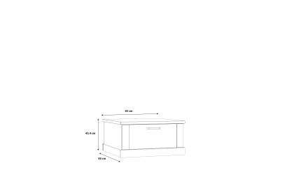 PHOEBUS - Table basse 2 tiroirs 