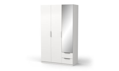 BOSTER - Armoire 3 portes 2 tiroirs 1 miroir 