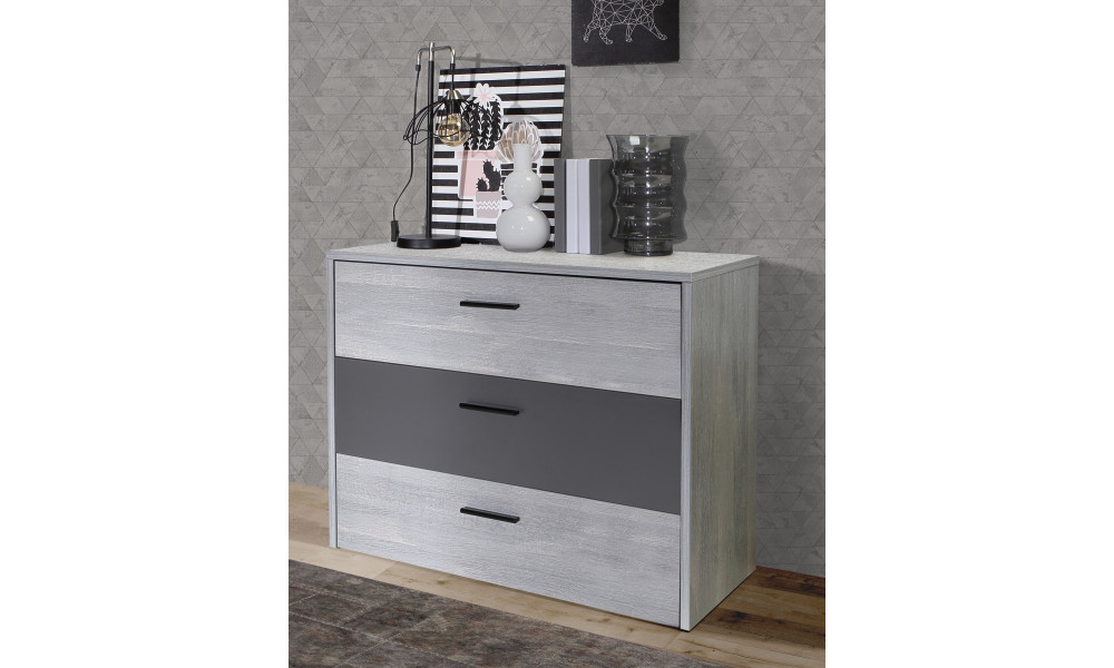 LEONARD - Commode 3 tiroirs 