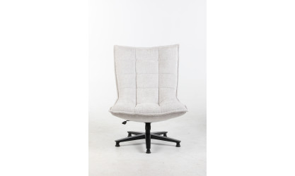 NAGOYA - Fauteuil pivotant blanc 