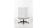 NAGOYA - Fauteuil pivotant blanc 