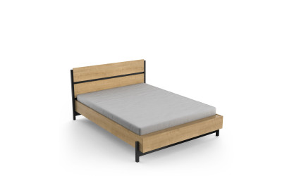 LAURA -  Lit pour couchage 140x190/200 (sans matelas ni sommier) 