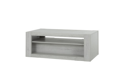 ALIKANTE - Table basse rectangulaire 1 tiroir 1 tablette 2 niches 