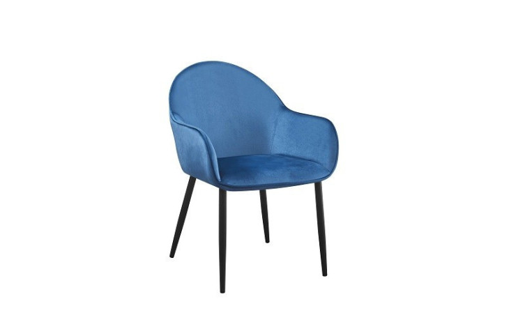 SHANGAI - Fauteuil de séjour Bleu pétrole 