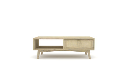 ANDY - Table basse 1 tiroir 1 niche 