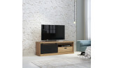 PHOEBUS - Meuble TV-Hifi 1 porte coulissante 1 tiroir 1 niche 