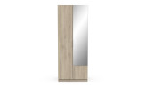 BOSTER - Armoire 2 portes 1 miroir 