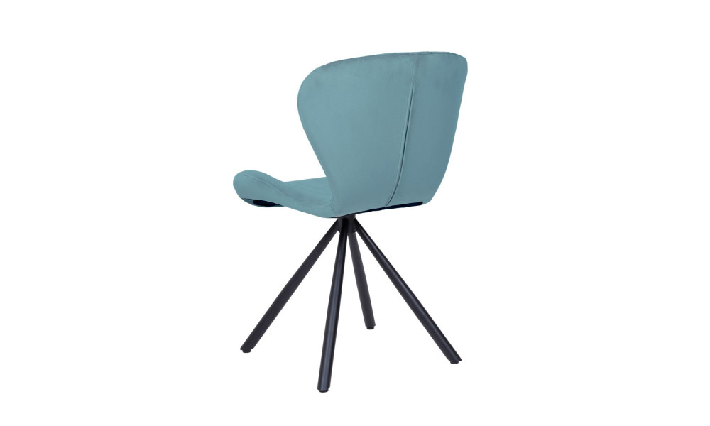 VICTORIA -  Lot de 2 chaises Bleu pétrole 