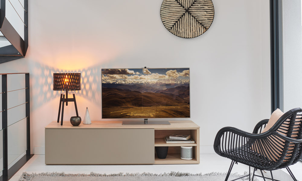 OBLIK - Meuble TV sans surmeuble extensible 