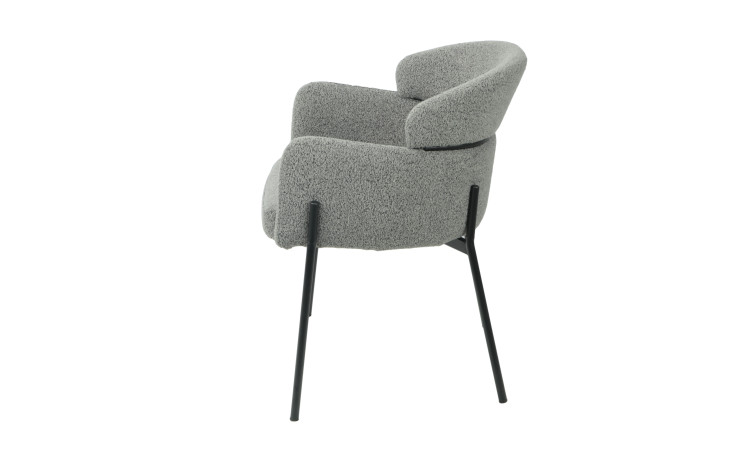 CANTON - Lot de 2 fauteuils de séjour Gris 