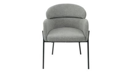 CANTON - Lot de 2 fauteuils de séjour Gris 