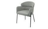 CANTON - Lot de 2 fauteuils de séjour Gris 