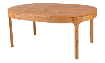 RONDE - Table de séjour ronde avec allonge 120/180 