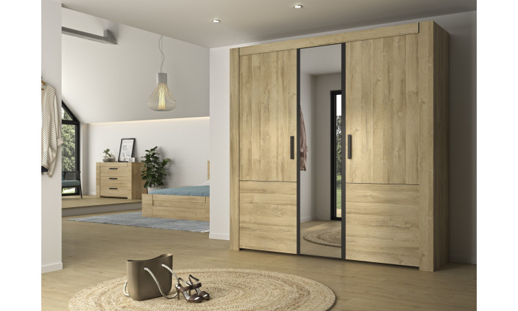 SOPHIE - Armoire 3 portes L223 