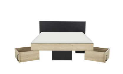 LEVEL - Lit gain de place pour couchage 140x190 (sans sommier ni matelas) 