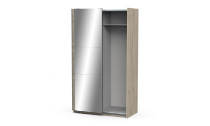 BOSTER - Armoire 2 portes coulissantes avec 1 miroir 