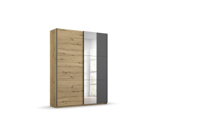 RIDER - Armoire 2 portes coulissantes avec miroirs 