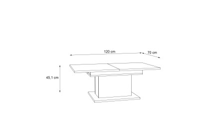 GRIMAUD - Table basse avec fonction bar 