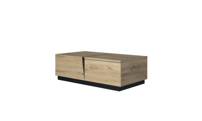 TITAN - Table basse rectangulaire 1 niche 1 tiroir 