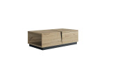 TITAN - Table basse rectangulaire 1 niche 1 tiroir 