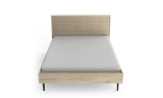 SHANGHAI - Lit pour couchage 140x190/200 (sans matelas. ni sommier) 