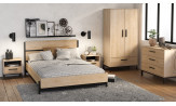 LAURA -  Lit pour couchage 140x190/200 (sans matelas ni sommier) 